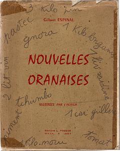 COUVERTURE DES NOUVELLES ORANAISES DE GILBERT ESPINAL